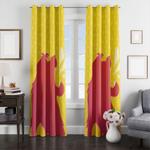 roar the lion king silhouette window curtain 0