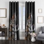 roar tiger window curtains 0