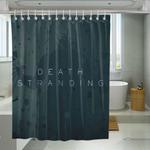 rock monster death stranding shower curtains 0