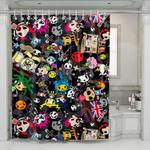 rock music and punk chibi shower curtains 0