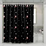 rocket go to space full of stars shower curtains 0
