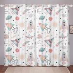rocket to the moon sapce planet window curtains moon stars astrology blackout window curtains 100 polyester 41 7 107 9 0