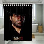 rockstar game present red dead redemption 2 shower curtains 0