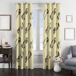 rockstar guitars electric pattern window curtain 0