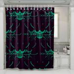 roronoa zoro one piece flag shower curtains 0