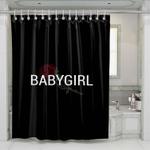 roses and babygirl shower curtains 0