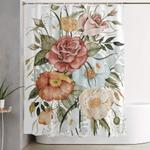 roses and poppies shower curtain 0