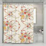 roses sunflower pattern floral shower curtains 0
