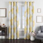 rounded golden stars window curtain 0