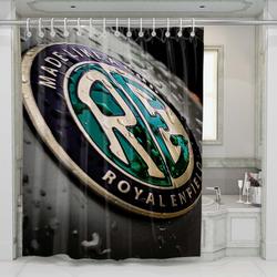 Royal Enfield Logo Shower Curtain Set Bathroom Set For Bathroom Decor Best Gift For Friends