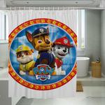 rubble chase and marshall from paw patrol shower curtains 0