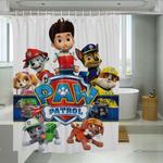 ryder and dogs paw patrol shower curtains 0