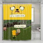 sad jack adventure time shower curtains 0