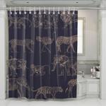 safari animals line art shower curtains 0