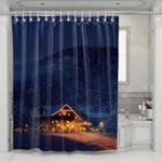 safe place on a cold night shower curtains 0