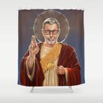 saint jeff of goldblum shower curtain 0