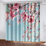 sakura curtains blackout window treatments drapes for room decoration 0