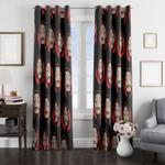 salvador dali mask money heist window curtain 0