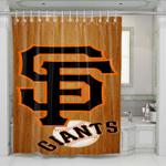 san francisco giants 2 shower curtains 0