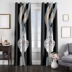 scared bugs bunny window curtains 0