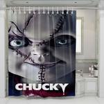 scary chucky doll 2 shower curtains 0