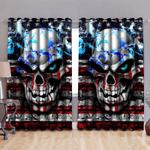scary vibe of skull cover usa flag curtain american style lovers blackout window curtains 100 polyester 417 1079 1 0
