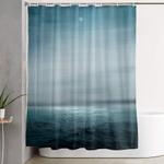 sea under moonlight shower curtain 0