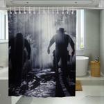 searching at night rockstar game shower curtains 0