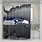 seattle seahawks logo shower curtains 0