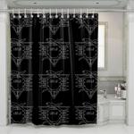seele tringular neon genesis evangelion shower curtains 0
