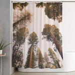 sequoia sunset shower curtain 0