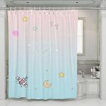 seventeen pastel galaxy cartoon shower curtains 0