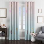 seventeen pastel galaxy cartoon window curtain 0