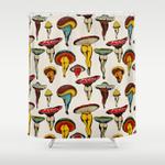 sexy mushrooms shower curtain 0