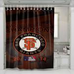 sf giants champions 2014 shower curtains 0