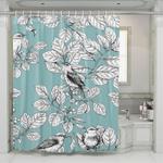 shading art bird authentic pattern shower curtains 0