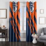 shadow edmonton oilers orange blue window curtain 0