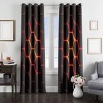 shadow hexagon glow window curtain 0