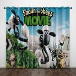 shaun the sheep curtains pattern blackout window drapes 0