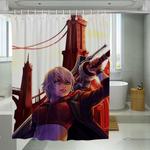 short hair devil may cry shower curtains 0