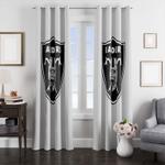 sick logo of raiders nfl window curtain 0