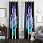 silhouette mabel gravity falls window curtains 0