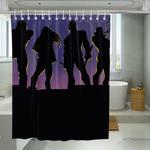 silhouette of daredevil marvel shower curtains 0
