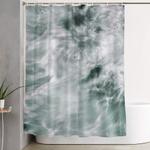 silky waves shower curtain 0