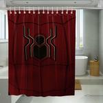 simple logo spiderman far from home shower curtains 0