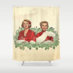 Sisters - A Merry White Christmas Shower Curtain Set For Bathroom Decor Best Gift For Friends