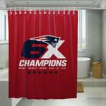 six time champions new england patriots shower curtains 0