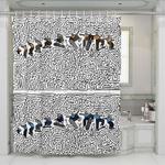 skateboarding start shower curtains 0