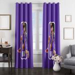skills of kobe purple nba window curtain 0