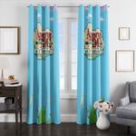 sky adventure time with finn and jake window curtains 0